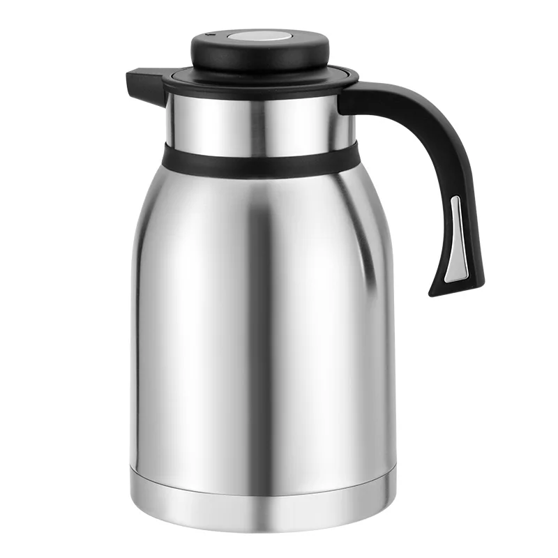 

High capacity stainless steel vacuum insulation water kettle 1.2/1.5/2.0L thermos for hotel restaurant, Silvery/green/red/yellow/red and gold/black/brown