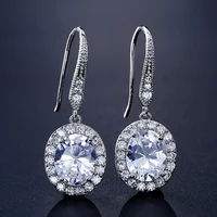 

RAKOL E2323 Wholesale Korea Top Design Luxury Zircon Stone Hook Earring