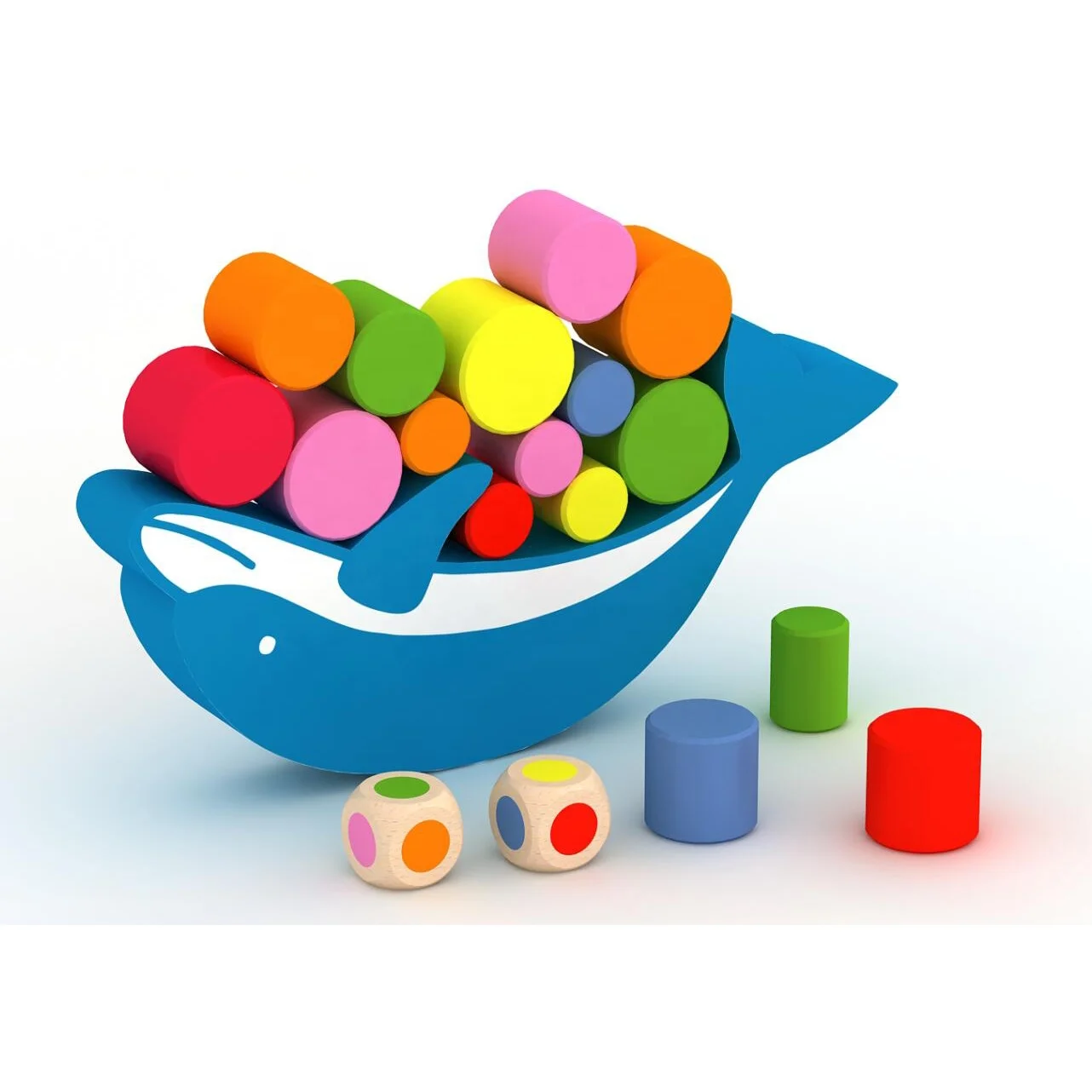 

Dolphin Balance Toys Kids Toys Interesting Wooden Color Box Animals & Nature 8 Kg Wood MDF 20*14*2 Cm 22*32*36 Cm 21*15*2.8 Cm