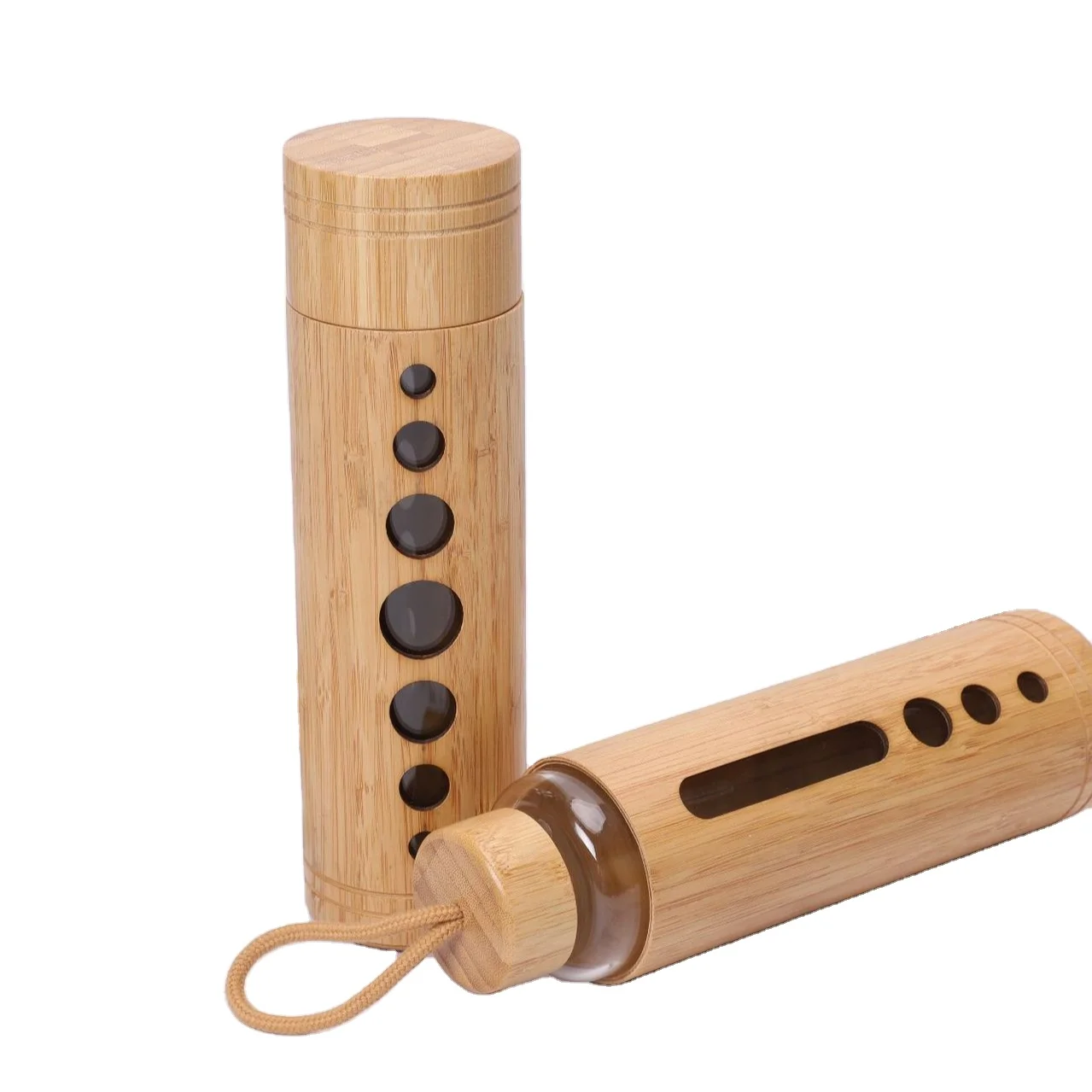 

New double-layer bamboo and wood glass