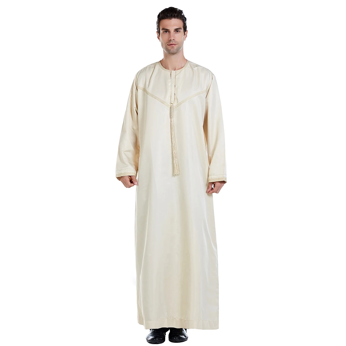 

Robe Gown Vest Galabia ISLAMIC MEN THOBE ARAB DESIGN DAFFAH THOBE GALABIA STANDING COLLAR THAWB CAFTAN ROBES KAFTAN GOWN FOR MEN