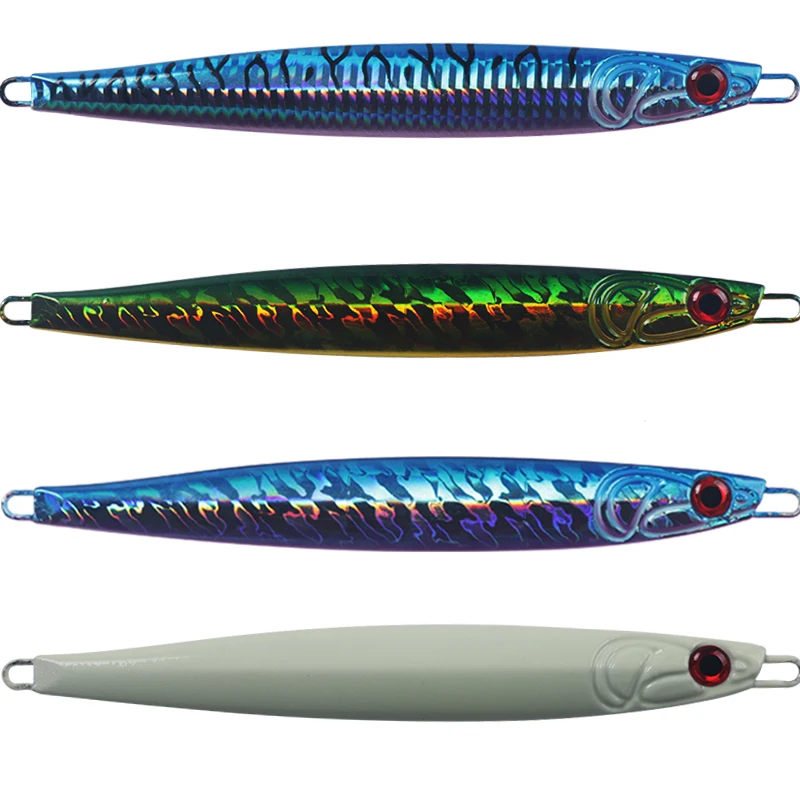 

2021 New product 150g/180g metal lead Carved cheek jigging lure shore slow pitch jig lure, 4 colors