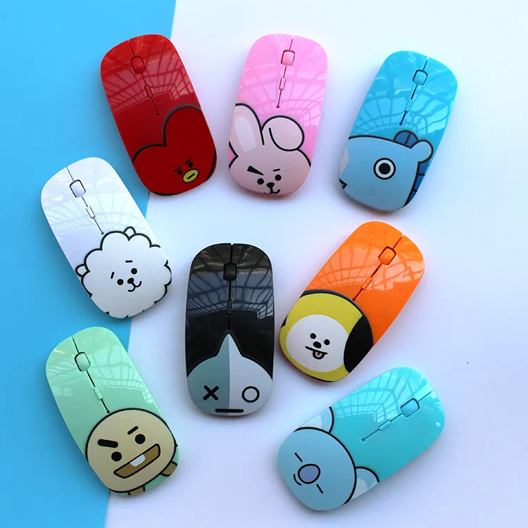 

Wholesale Kpop Bangtan Boys Baby BT21 USB Wireless Mouse, Multi-colors