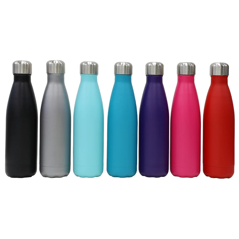 
cheap flask cola shaped water bottle insulated stainless steel vacuum cup 