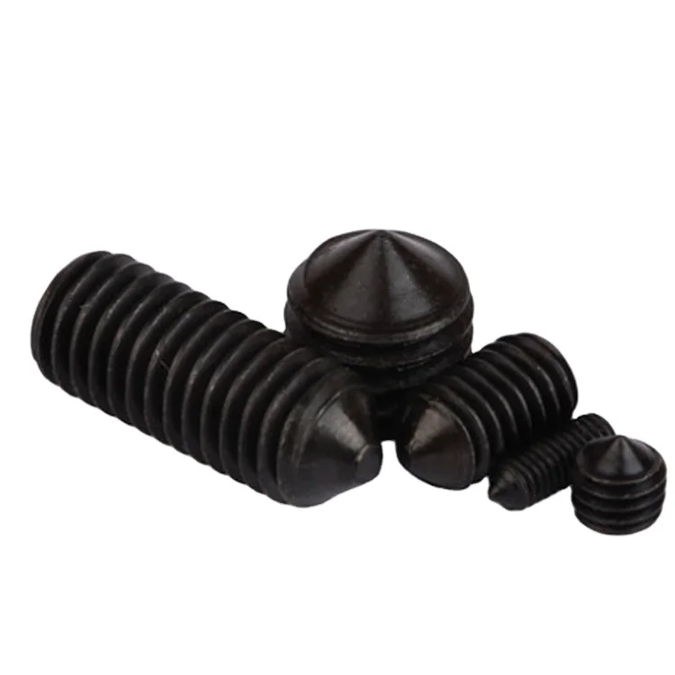 
DIN914 Stock Hexagon socket set screws with cone point 