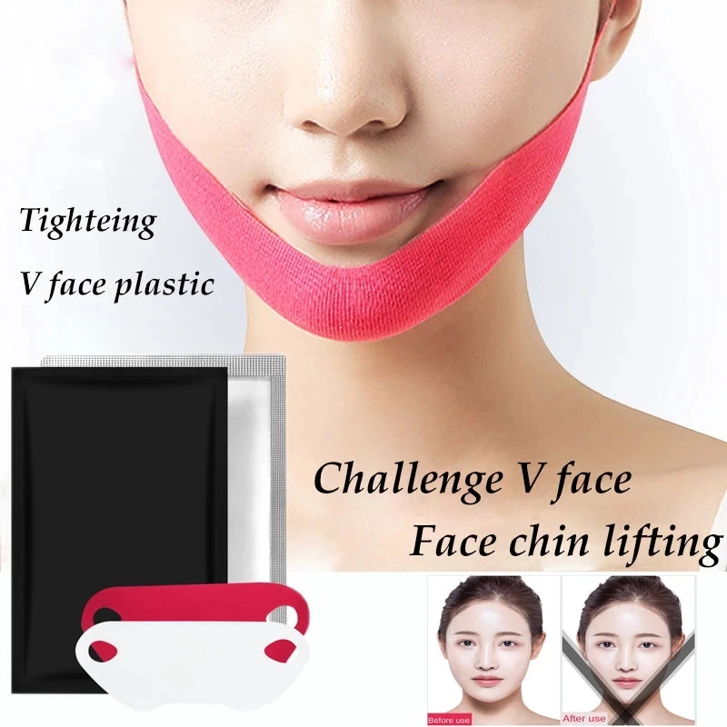 

Korea Chin V-Line Lift Double Chin Reducer Patch Miracle V Shape Lifting Slimming Hydrogel Face Mask, Customized color