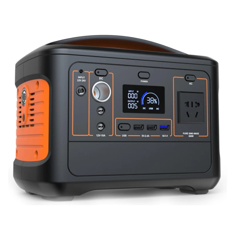 

Portable Power Station 500W Solar Generator with 220V Lithium Battery Supply Power Bank DC AV USB power bank chargers