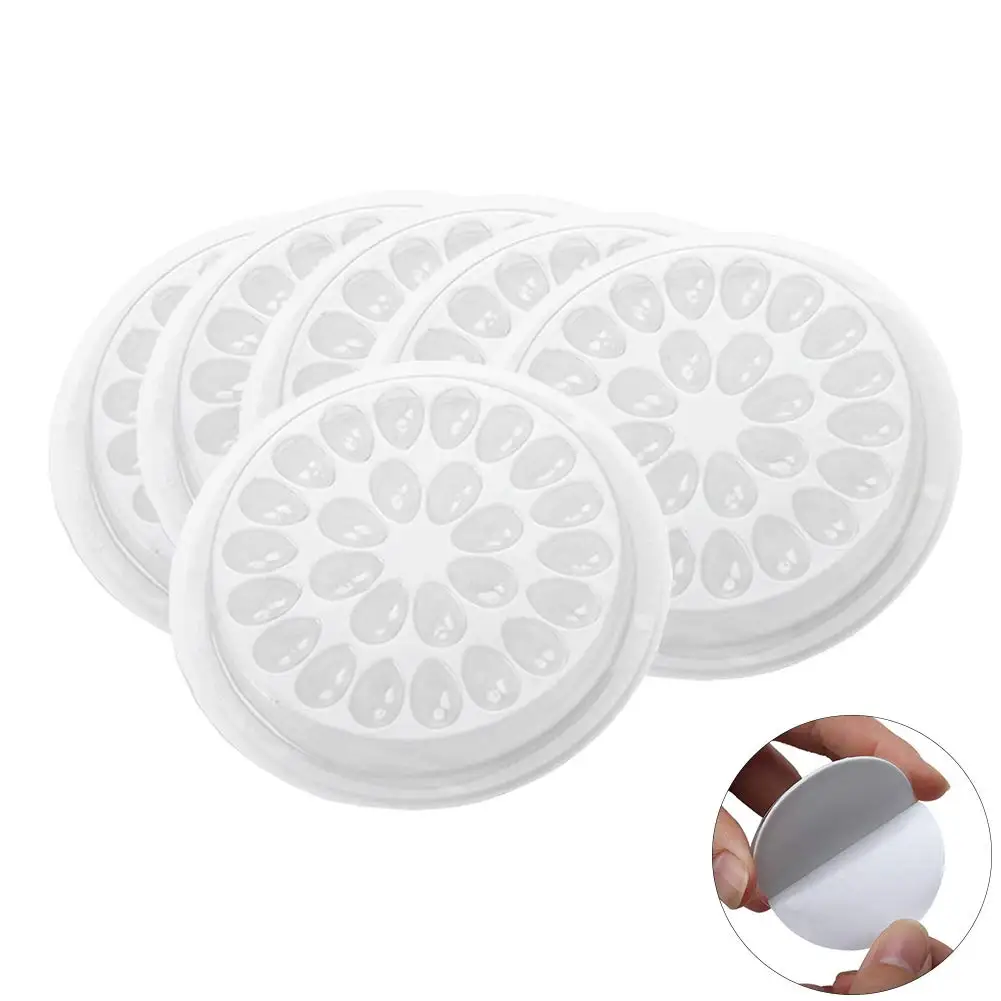 

Disposable Plastic Glue Pallet Pad Eyelash Extension Glue Holder for Eyelash Extensions Plastic Flower Shaped, Clear