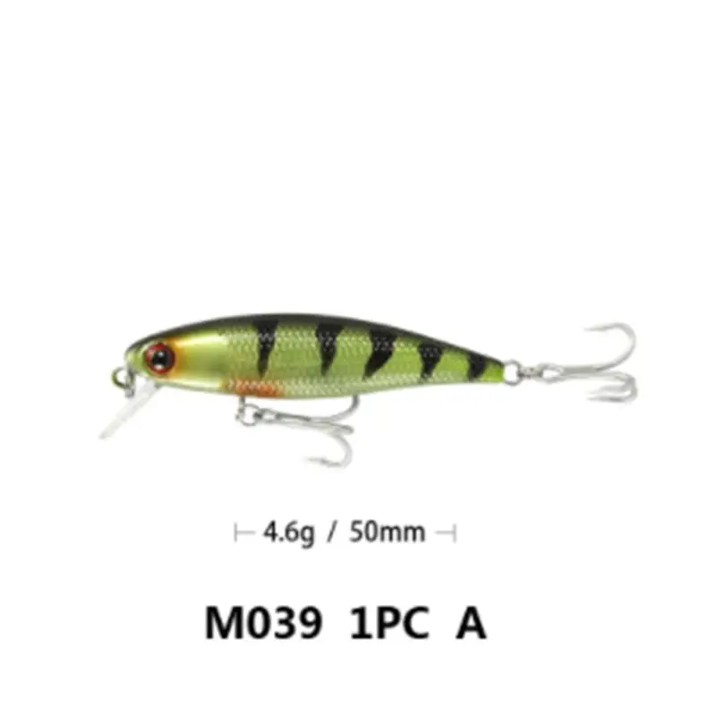 

large stock fish lure 6CM 4.6g floating minnow fish tackle hard bait pesca lure, 8 colors