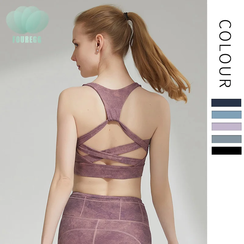 

Custom Logo High elastic strap workout clothes yoga clothes bra cheast pad long vest Woman Workout Clothes Fitness Sport Bra, Customized colors