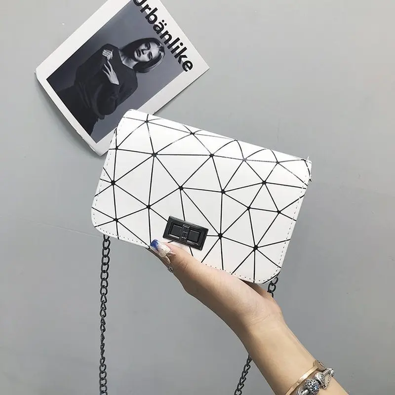 

2022 Fashionable Shoulder Bags Female Messenger Bag Handbag Chain Wild Crack Printing Wild Crossbody Bag for Women, 3 colors