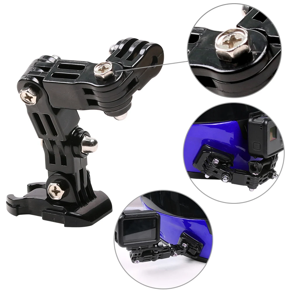 
SUREWO Action Camera Motorcycle Helmet Camera Mount for GoPro Hero 8/7 black 6 5 Black SJ6000 YI and More 
