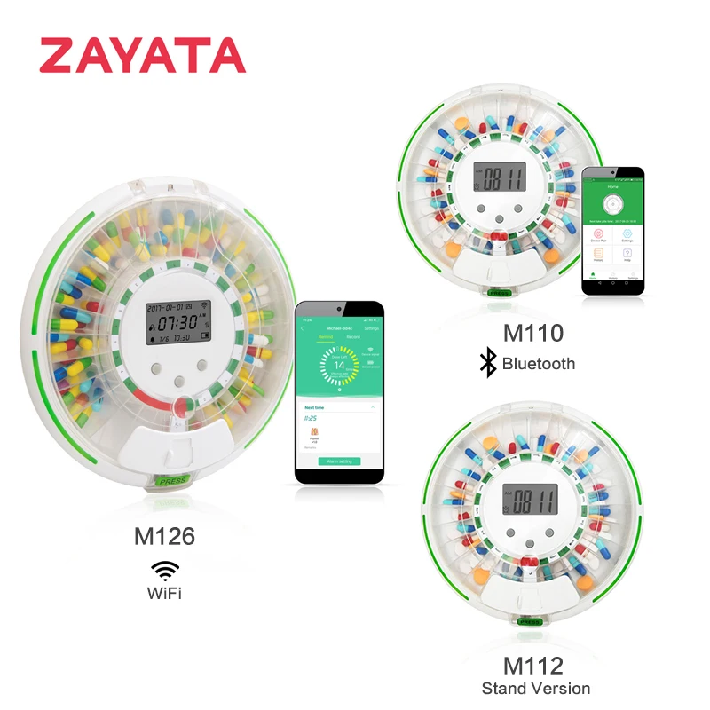 Automatic Pill Dispenser Includes Portable,Stand Alone,Bt,Wifi Version