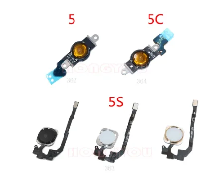 

Home Button With Flex Cable No Touch ID Fingerprint For iPhone 5 5S 5C 4 4S