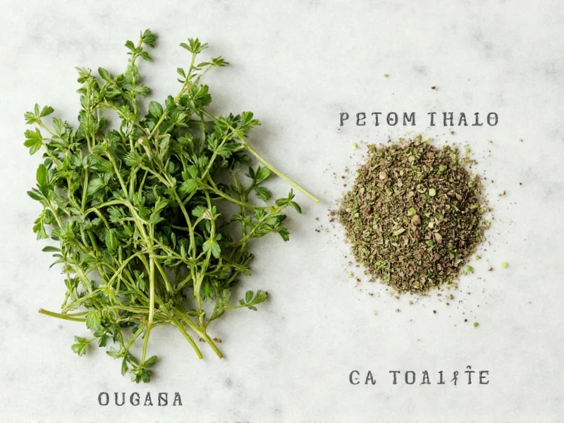 Fresh Thyme to Dried Thyme Ratio: 3:1 Conversion Guide