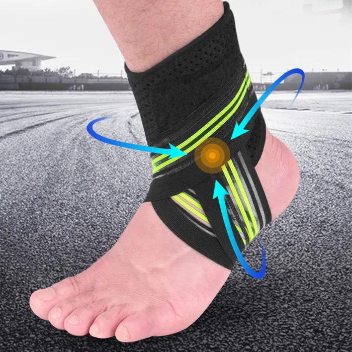 

Customized Ankle Guard Ankle Protector Bandage Compression Foot Ankle Stabilizer Brace, Grey/orange/red/green/blue