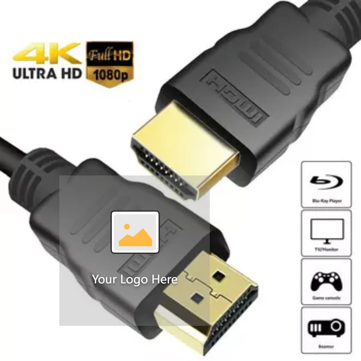 Gold HDMI Cable Version 1.4 1080p Cable For HDTV LCD Plasma Lead 1m 2m 3m 5m UK 