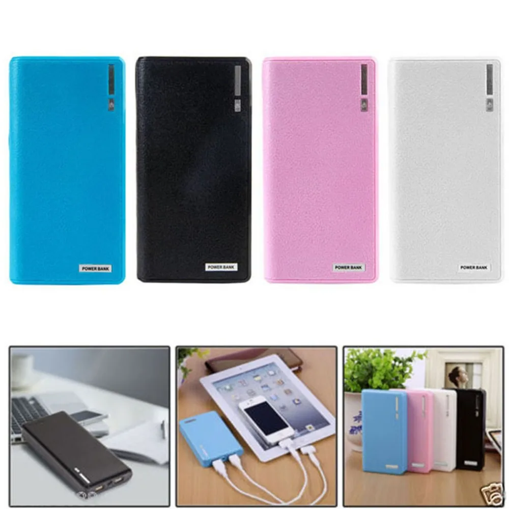 

Double USB 4x 18650 Power Bank External Battery Charger DIY Box for Mobile Phone