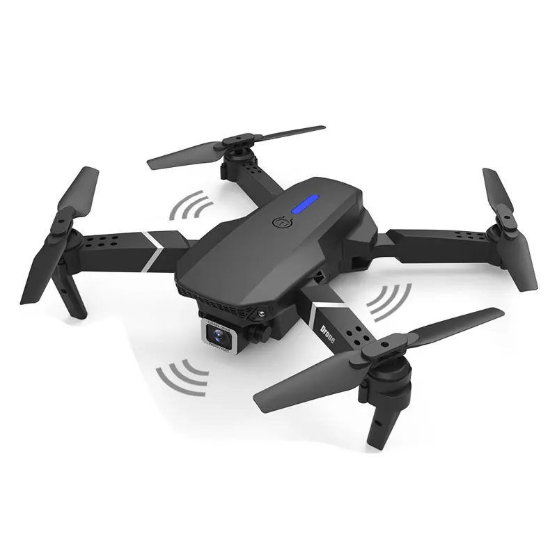 

E525 Mini Camera Drone HD 4K / 1080P 2.4G Wifi FPV Smart Follow Alititude Hold Foldable Dron RC Quadcopter Toy Gift, Black/white