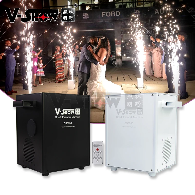 

2pcs with case New 650w Mini Electronic Spark firework Wedding Stage Remote Control Spark Machine Indoor and Outdoor Dual-use