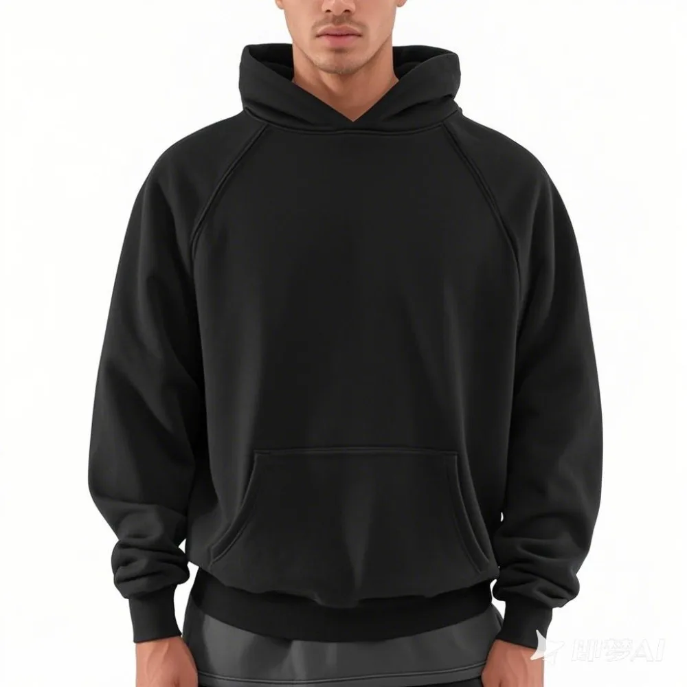 Oversized 100% Cotton Pullover Hoodie