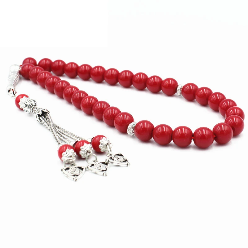 

Prayer Beads Islamic Tasbih Rosary Crystal Beads Red Bead To Make Rosary