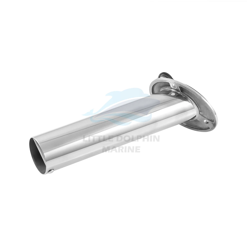 Little Dolphin AISI316 STAINLESS STEEL HEAVY FLUSH MOUNT ROD HOLDER Marine Hardware