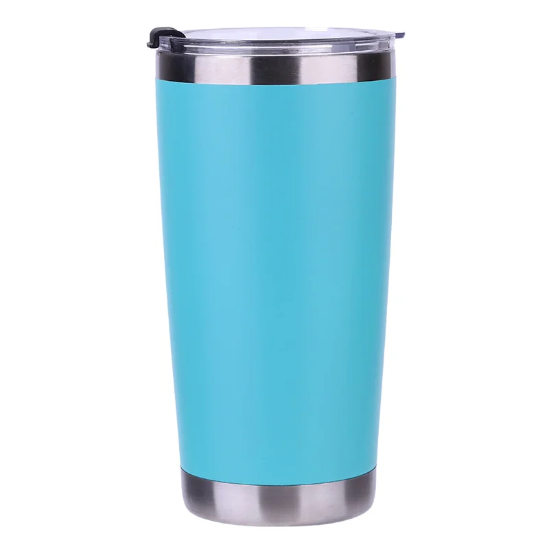

Customized 2020 high quality colorful 20 oz stainless steel tumbler double wall vacuum insulated drinking cup with Straw, Customized color