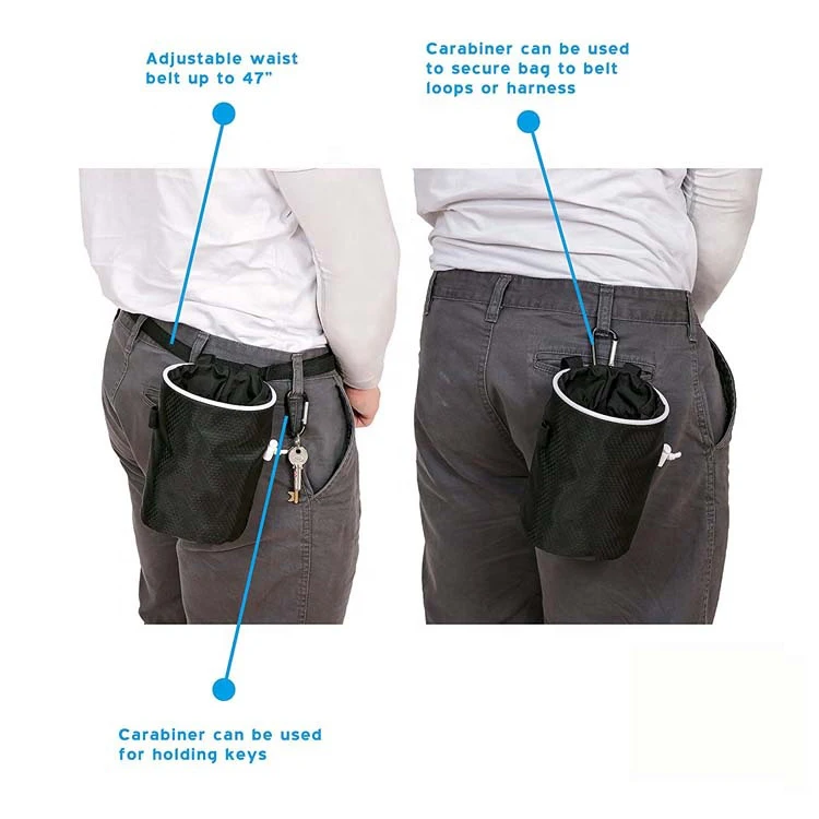 
New Premium Chalk ball Gym Custom Rock Climbing Chalk Bag 