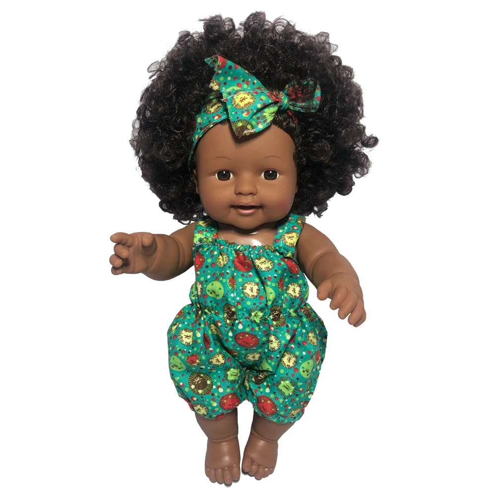 
2020 New 30 cm Alive reborn newborn Black African American Baby Dolls for kids  (1600104922292)