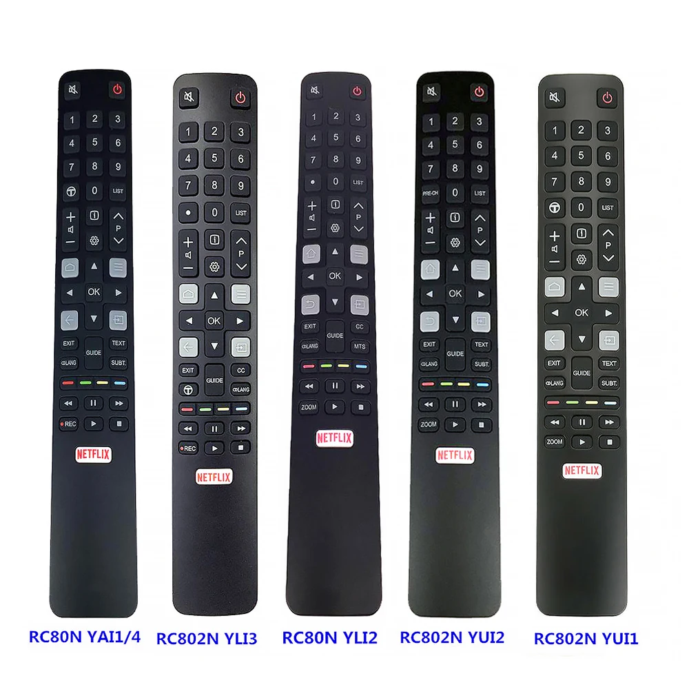 

Source factory RC802N series tv Remote Control For TCL Smart TV YLI2 YLI3 YAI1YUI2 YUI1 WITH NETFLIX OEM remote control