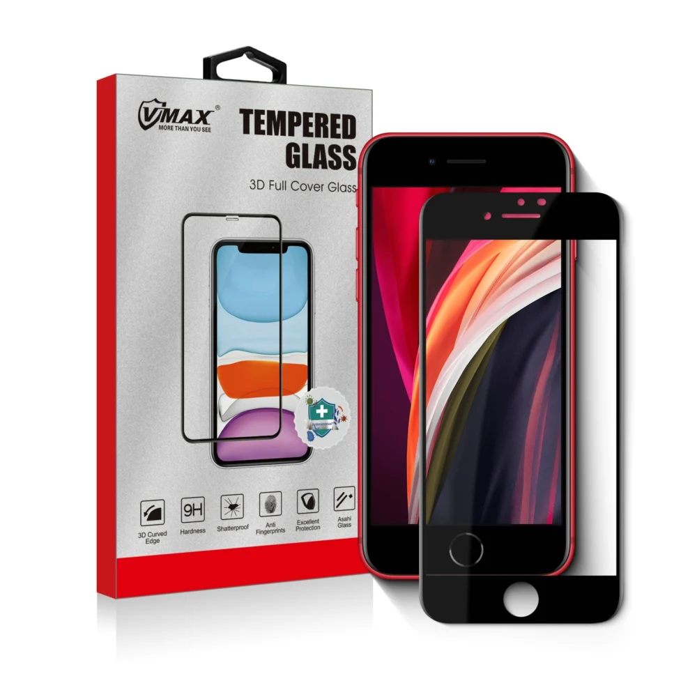 

For New iphone SE2 2020 tempered glass screen protector 3D Curved Full screen High Clear Scratch-proof Glass Film