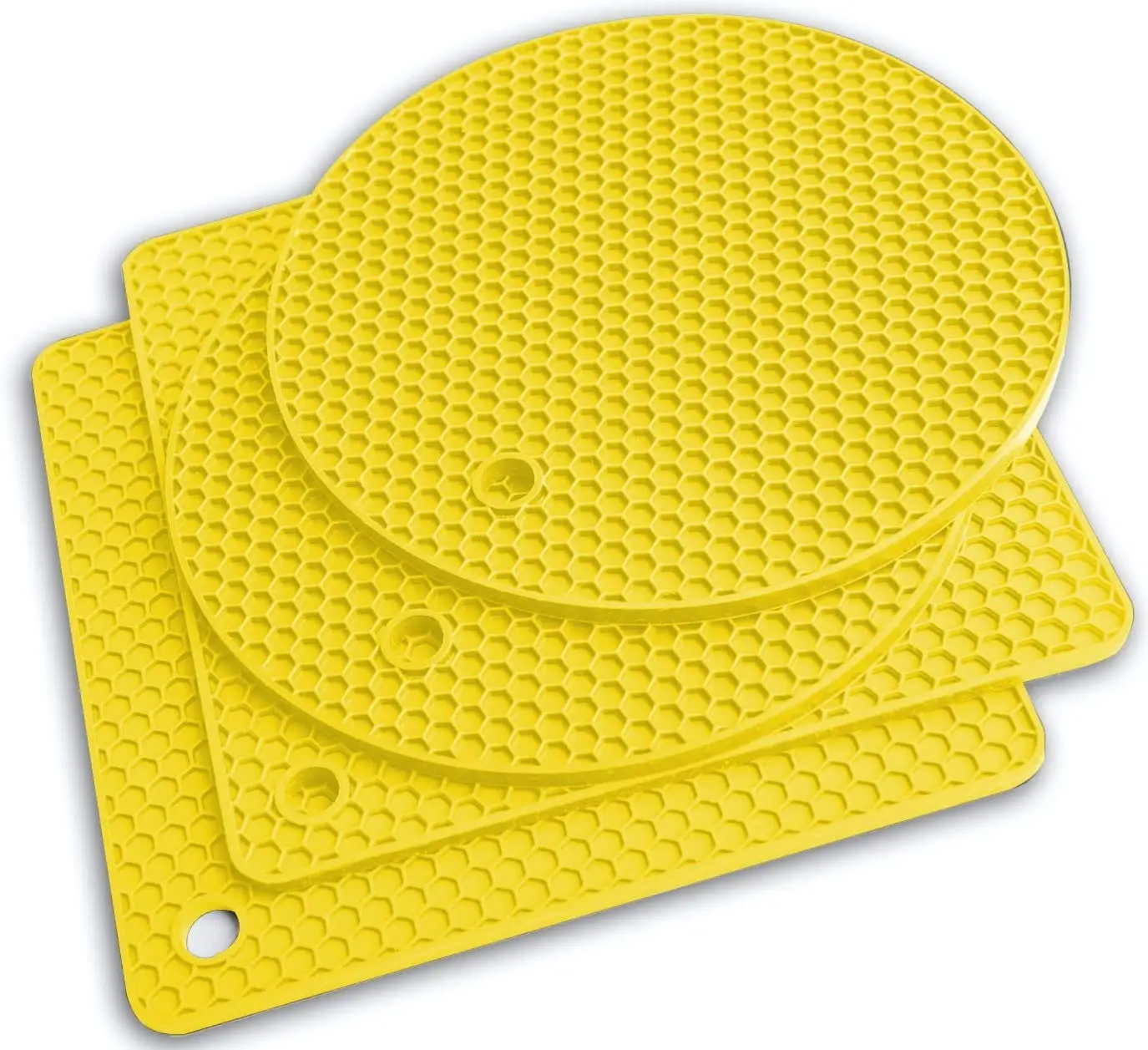 

Silicone Table Mat Honeycomb Trivet Pot Cup Holders Oven Hot Pads Kitchen Non-Slip Durable Rubber Silicone Mats, Customized color