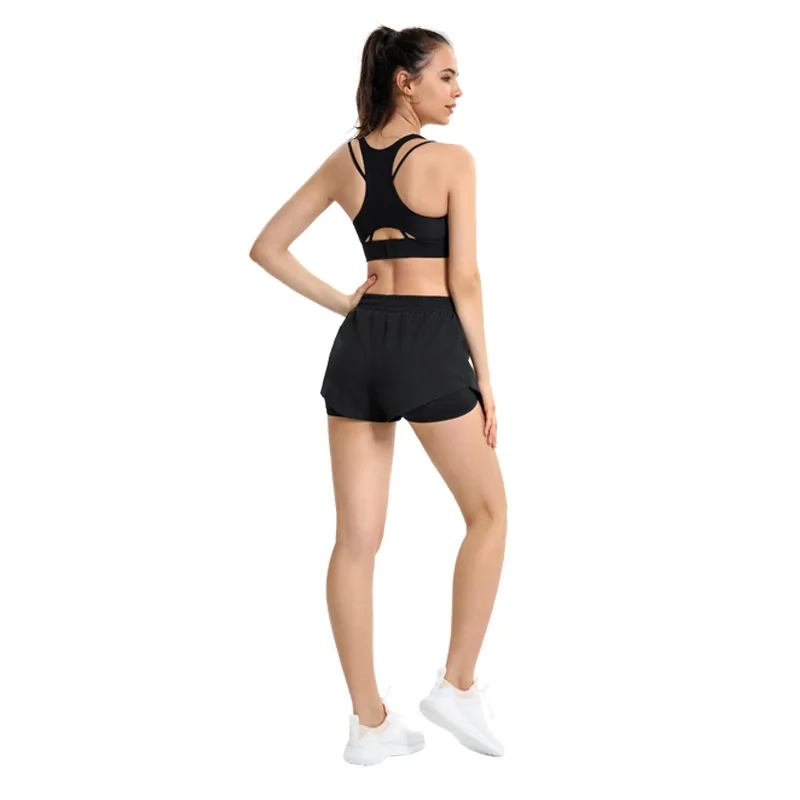 

sport bra top fitness womens The new seamless strappy sports bra crosses borders fitness bra