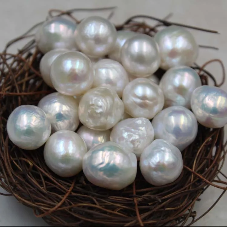 

natural freshwater baroque pearl small size pear shape A-3A quality white pink purple ready to ship