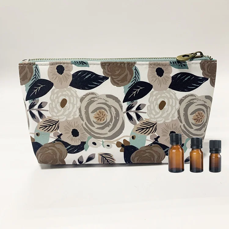 

Cotton Essential Oil Bag Travel Essential Oil Pouch Storage Bag 10-bottle Essential Oil Carrying Case Nail Polish Pouch