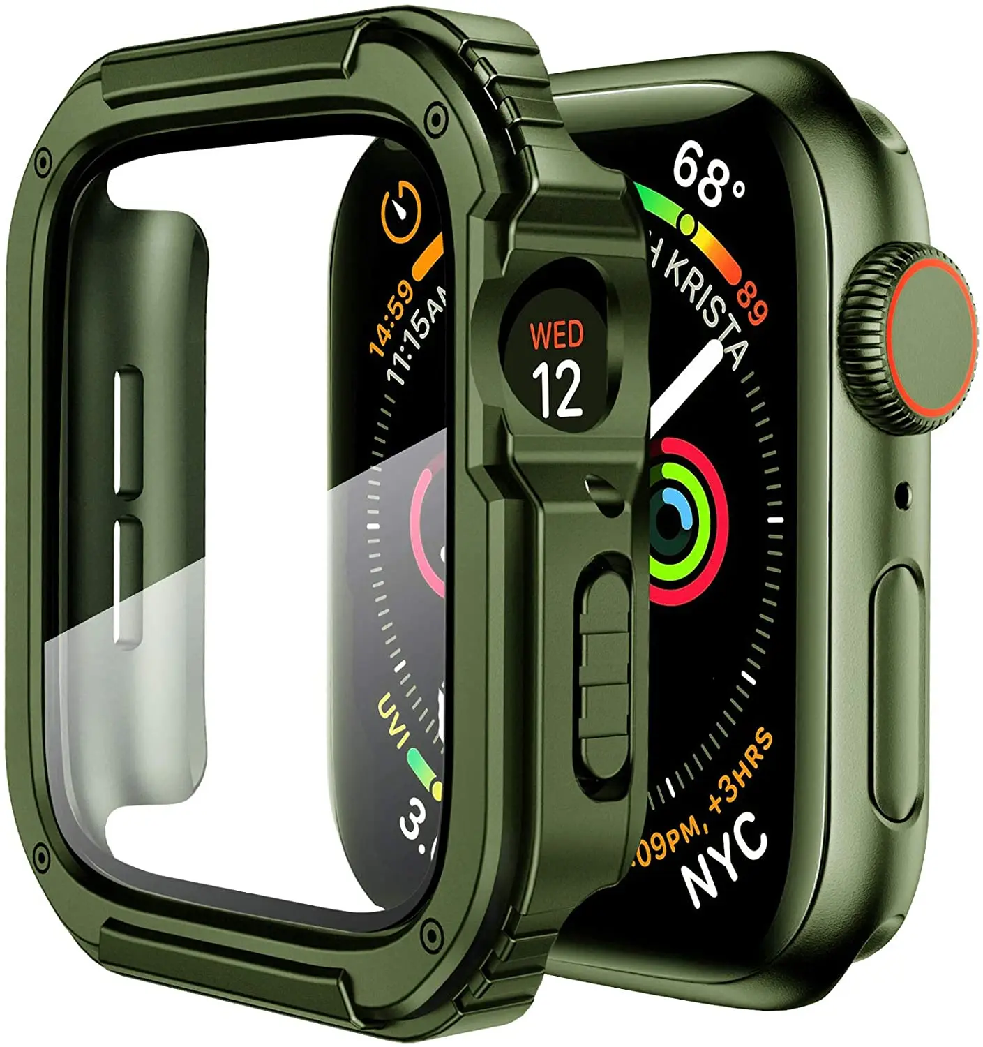 

Factory Price Luxury Case With Screen Protector For Apple Watch Case 40Mm 44Mm Hard Pc Full Cover For Iwatch Case 6 5 4 3, Optional