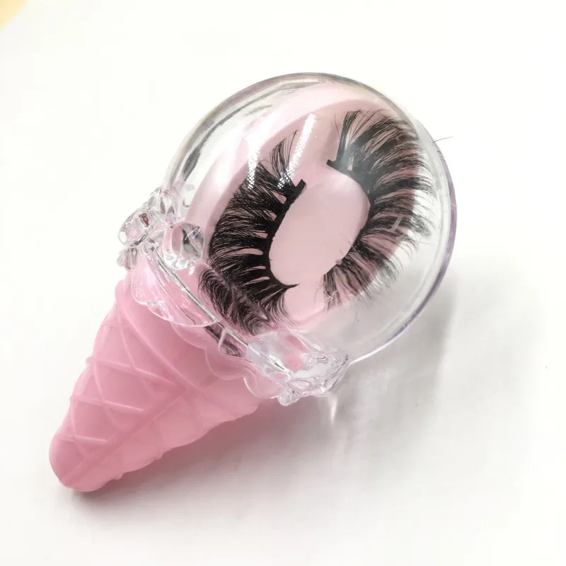 Ice Cream Eyelash Box Umbrella Cases For Natural 5d 3d Mink Eyelash