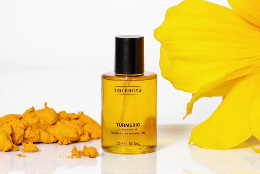 Coconut oil and turmeric mixture in a small bowl