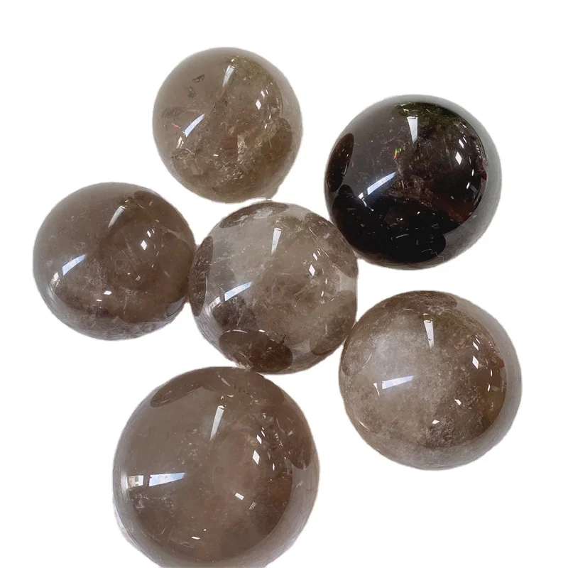 

Wholesale Polished Natural Crystal Balls Smoky Quartz Spheres For Healing