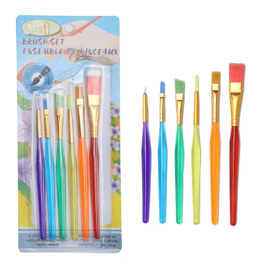 

6 sets of brushes children's DIY oil painting brush watercolor gouache brush set