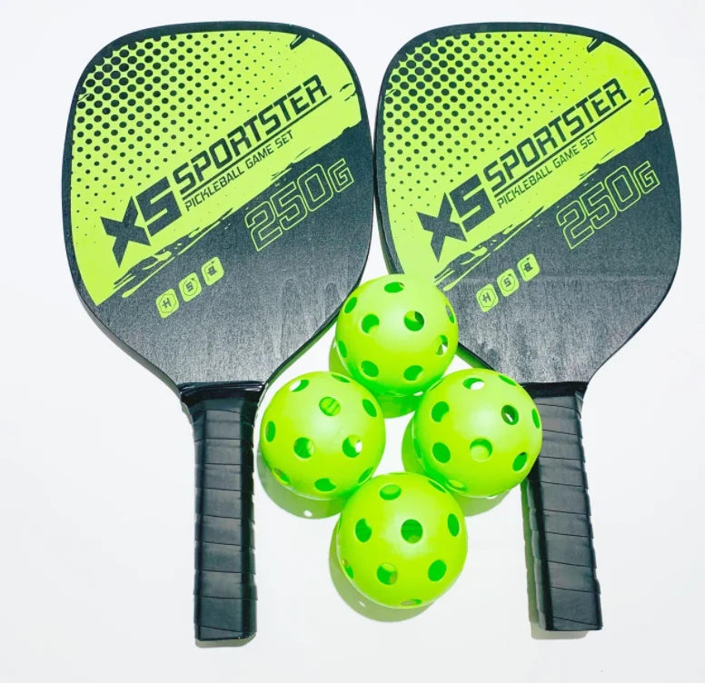 

Hot sale customized premium pickleball paddles printing wood beach tennis racket pickleball paddle ball set