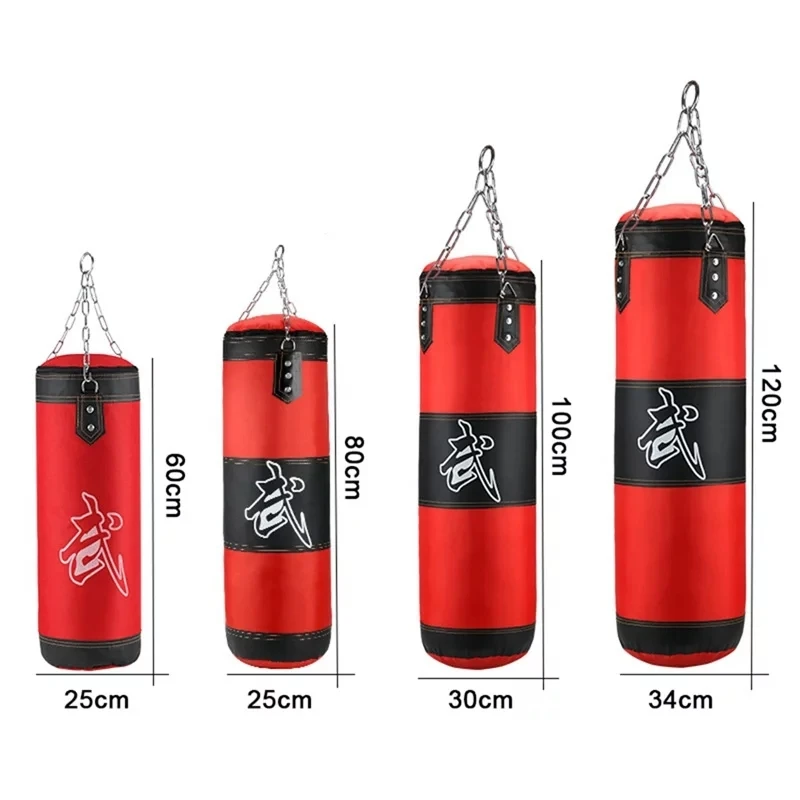 

Professional Boxing Punching Bag Training Fitness With Hanging Kick Sandbag adults Gym Exercise empty-Heavy boxing bag