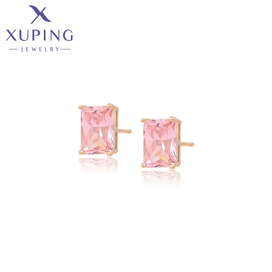 

S00149667 Xuping Fashion Diamond Luxury 18k Gold Jewelry Earrings Valentine's Day Gift Earrings For Women