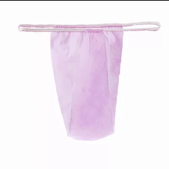 

Disposable Underwear Women Panties Breathable Soft Non-woven G String Brief Panties For Spa