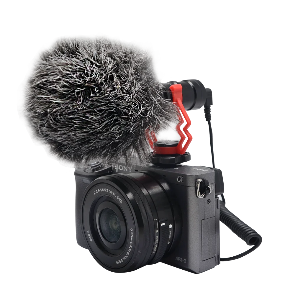 

Mcoplus VM-M03 Mini Metal Video or Audio Microphone for Living-brodacasting Youtube Interview, Black