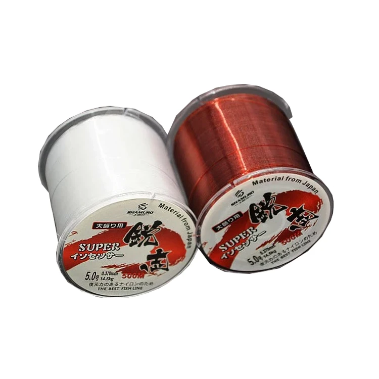 

500m Super Strong Fishing Line Monofilament Nylon fishing lines Carp Fly Braided Fishing Mainline Line For Outdoor, White, red