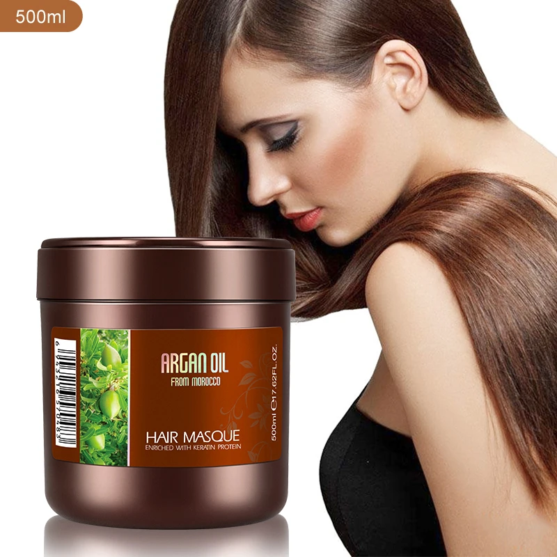 

Argan Oil Hair Cosmetic Keratin Protein Mask Rich in Essential Vitamins and Nutrients For Dry Hair Masque 200ml/500ml