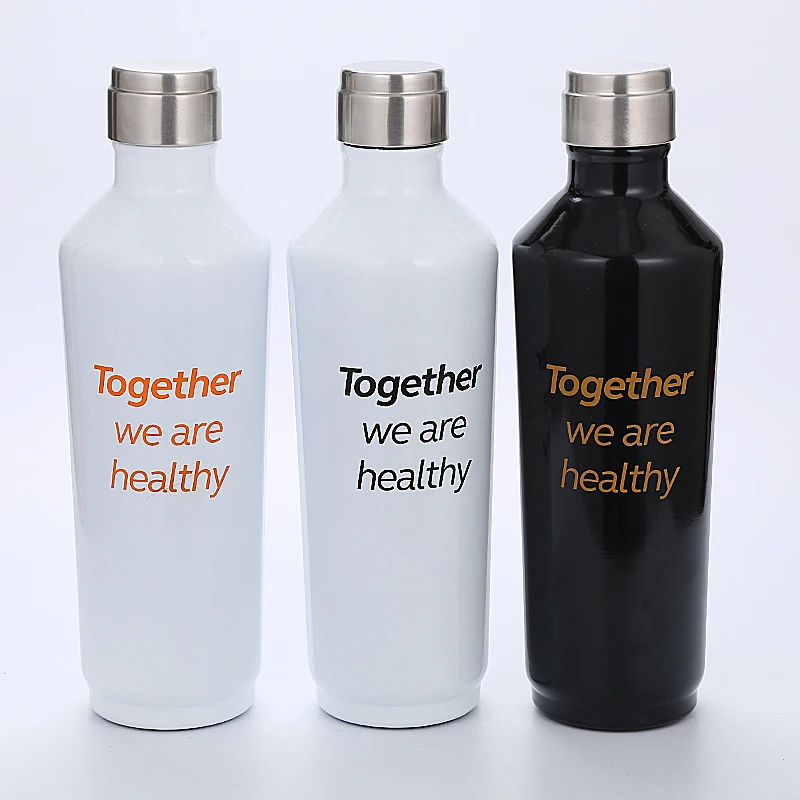 

MIKENDA wholesale High quality double wall vacuum insulated stainless steel sport water bottles, Black, white, green and custom color