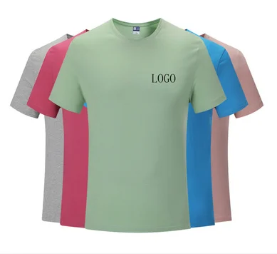 

2021 New wholesale custom summer t-shirt men's wear and high quality cotton T shirt men's and women's plus size t-shirts, 10 colors